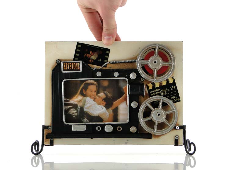 Çift Taraflı Vintage 3D Camera Fotoğraf Çerçevesi Çift Taraflı Vintage 3D Camera Fotoğraf Çerçevesi