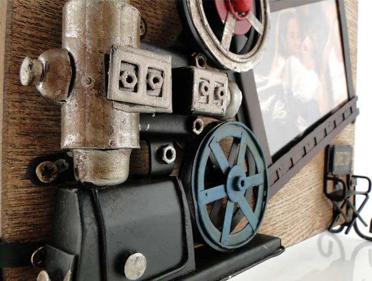 Çift Taraflı Vintage 3D Camera Fotoğraf Çerçevesi Çift Taraflı Vintage 3D Camera Fotoğraf Çerçevesi
