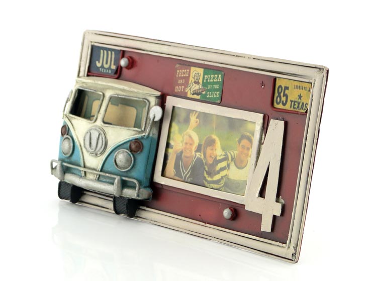Vintage 3D Camper Van Fotoğraf Çerçevesi Vintage 3D Camper Van Fotoğraf Çerçevesi