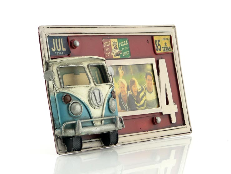 Vintage 3D Camper Van Fotoğraf Çerçevesi Vintage 3D Camper Van Fotoğraf Çerçevesi