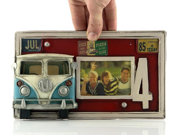 Vintage 3D Camper Van Fotoğraf Çerçevesi Vintage 3D Camper Van Fotoğraf Çerçevesi