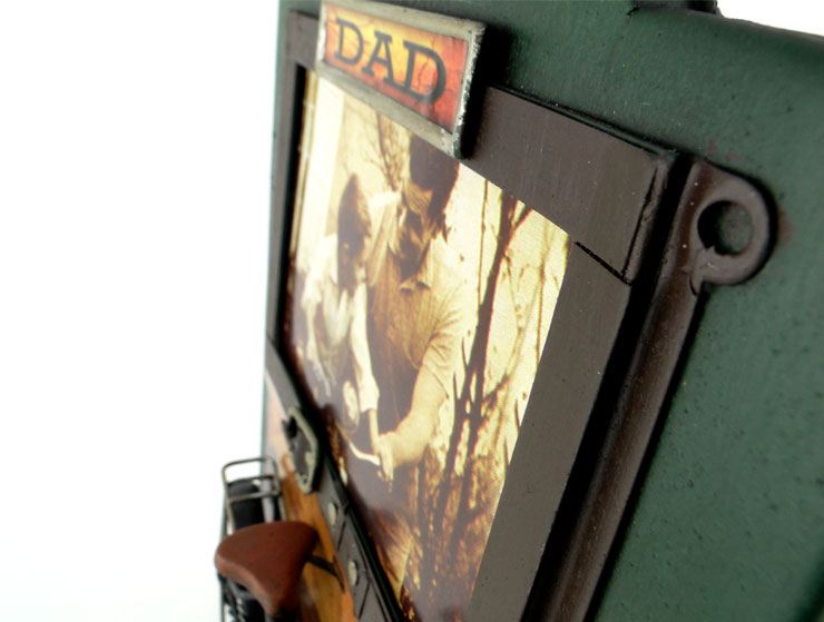 Vintage 3D Dad Fotoğraf Çerçevesi