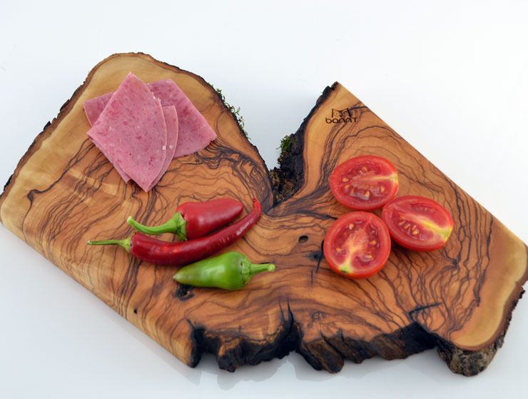 El Yapımı Zeytin Ağacı Parçalı Sunum Tabağı El Yapımı Zeytin Ağacı Parçalı Sunum Tabağı